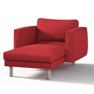 Dekoria Poťah na sedačku Norsborg s podrúčkami, červená - Scarlet red, Poťah na sedačku Norsborg s podrúčkami, Cotton Panama, 702-04
