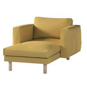 Dekoria Poťah na sedačku Norsborg s podrúčkami, matná žltá, Poťah na sedačku Norsborg s podrúčkami, Cotton Panama, 702-41