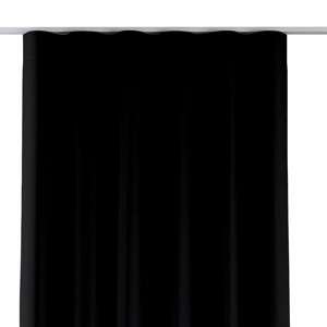 Dekoria Zaves s riasením WAVE, čierna, 65 x 280cm, Blackout - zatemňujúca, 269-99