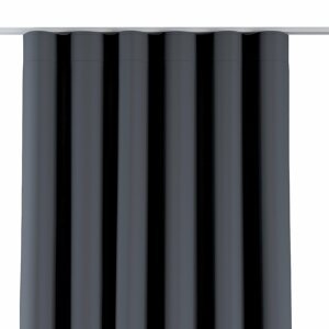 Dekoria Zaves s riasením WAVE, tmavo sivá, 65 x 280cm, Blackout - zatemňujúca, 269-76