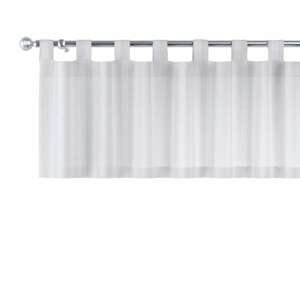 Dekoria Krátky záves na pútkach, polopriehľadné pásy bielej farby, 390 × 40 cm, Linen, 392-03