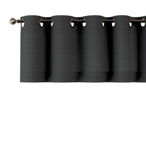 Dekoria Krátky záves na kolieskach, čierna, 130 x 40 cm, Loneta, 133-06