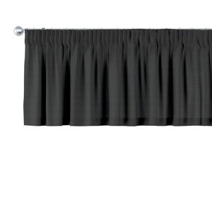 Dekoria Krátky záves na riasiacej páske, čierna, 130 x 40 cm, Loneta, 133-06
