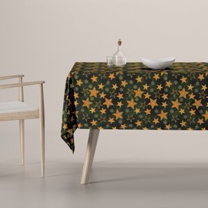 Dekoria Obrus na stôl obdĺžnikový, zlatá zelená, Vianočná kolekcia Christmas, 629-46