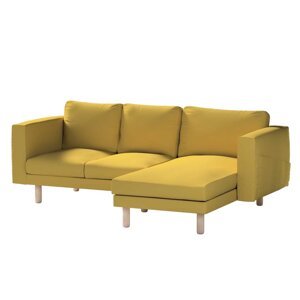 Dekoria Poťah na sedačku Norsborg s ležadlom - 3 os., žltá, 231 x 88/157 x 85 cm, Living, 100-97