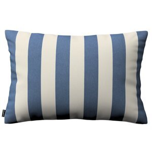 Dekoria Karin - jednoduchá obliečka, 60x40cm, niebiesko-białe pionowe pasy, 47 x 28 cm, Quadro, 143-90