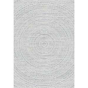 Dekoria Koberec Breeze Circles wool/cliff grey 200x290cm, 200 x 290 cm