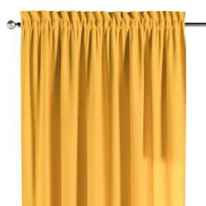 Dekoria Záves s navliekacou riasiacou páskou, žltá, 130 × 260 cm, Loneta, 133-40