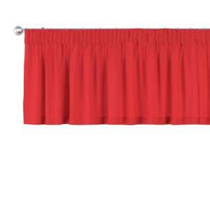 Dekoria Krátky záves na riasiacej páske, červená, 130 x 40 cm, Loneta, 133-43