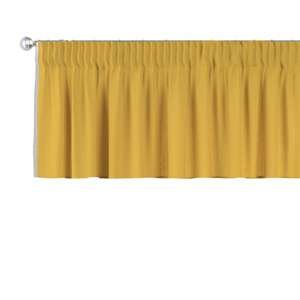 Dekoria Krátky záves na riasiacej páske, žltá, 130 x 40 cm, Linen, 159-13