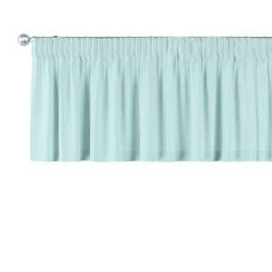 Dekoria Krátky záves na riasiacej páske, pastelovo belasá, 130 x 40 cm, Cotton Panama, 702-10
