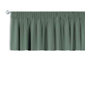 Dekoria Krátky záves na riasiacej páske, matná zelená, 260 x 40 cm, Linen, 159-08