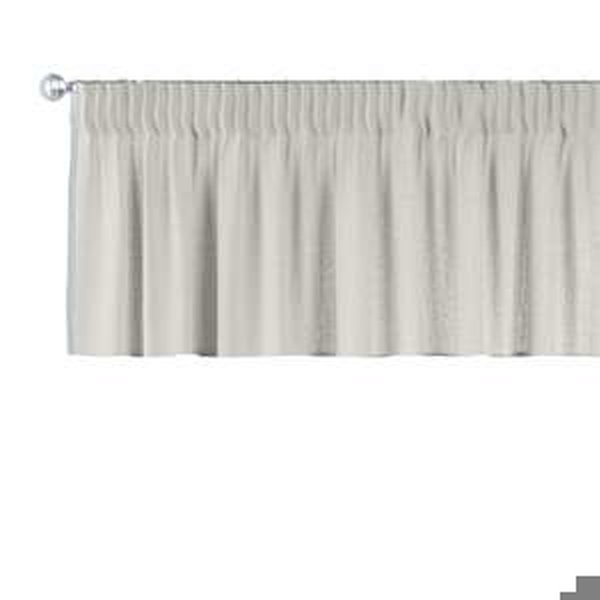 Dekoria Krátky záves na riasiacej páske, sivo-béžová, 390 x 40 cm, Linen, 159-15