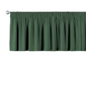 Dekoria Krátky záves na riasiacej páske, zelená, 390 x 40 cm, Cotton Panama, 702-06
