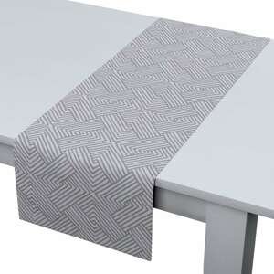 Dekoria Štóla na stôl, geometrické sivé vzory, 40 x 130 cm, Sunny, 143-45