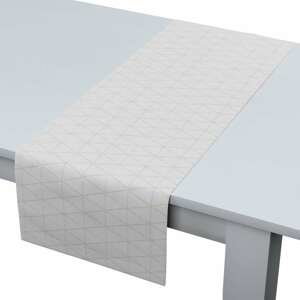 Dekoria Štóla na stôl, béžové trojuholníky na krémovo-bielom podklade, 40 x 130 cm, Sunny, 143-94
