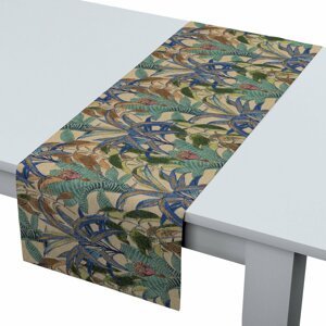 Dekoria Štóla na stôl, zielono-niebieski, 40 x 130 cm, Intenso Premium, 144-29