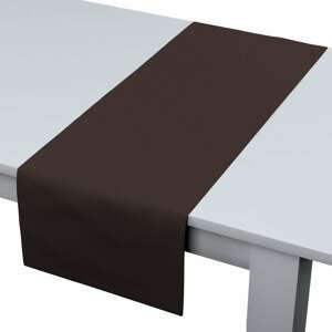 Dekoria Štóla na stôl, čokoládová, 40 x 130 cm, Cotton Panama, 702-03