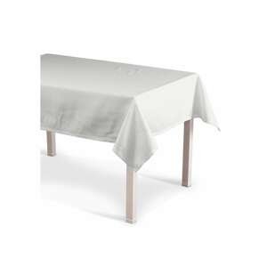 Dekoria Obrus na stôl obdĺžnikový, biela, 130 × 130 cm, Loneta, 133-02