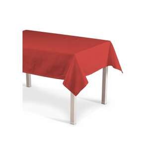 Dekoria Obrus na stôl obdĺžnikový, červená, 130 × 130 cm, Loneta, 133-43