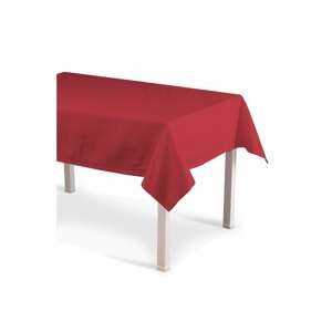 Dekoria Obrus na stôl obdĺžnikový, červená, 130 × 130 cm, Quadro, 136-19