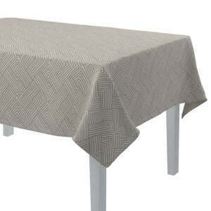 Dekoria Obrus na stôl obdĺžnikový, béžovo-krémové geometrické vzory, 130 × 130 cm, Sunny, 143-44