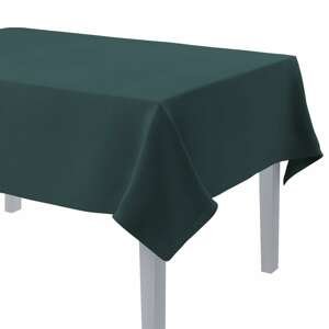 Dekoria Obrus na stôl obdĺžnikový, matná smaragdová zelená, 130 × 130 cm, Linen, 159-09