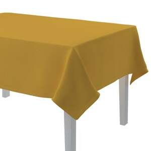 Dekoria Obrus na stôl obdĺžnikový, žltá, 130 × 130 cm, Linen, 159-13