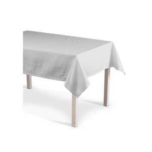 Dekoria Obrus na stôl obdĺžnikový, biela, 130 × 130 cm, Linen, 392-04