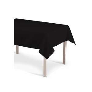 Dekoria Obrus na stôl obdĺžnikový, čierna, 130 × 130 cm, Cotton Panama, 702-09