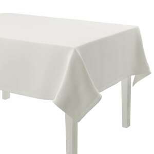 Dekoria Obrus na stôl obdĺžnikový, snehovo biela, 130 × 130 cm, Cotton Panama, 702-34