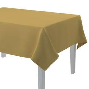 Dekoria Obrus na stôl obdĺžnikový, matná žltá, 130 × 130 cm, Cotton Panama, 702-41