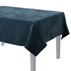 Dekoria Obrus na stôl obdĺžnikový, Petroliumsblå, 130 × 130 cm, Velvet, 704-16