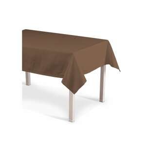 Dekoria Obrus na stôl obdĺžnikový, hnedá, 130 × 160 cm, Loneta, 133-09