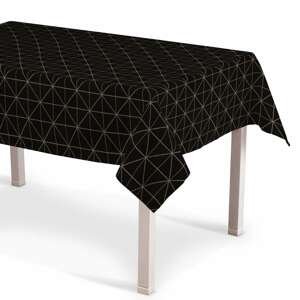 Dekoria Obrus na stôl obdĺžnikový, čierno-biela, 130 × 160 cm, Black & White, 142-55