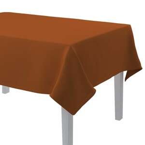 Dekoria Obrus na stôl obdĺžnikový, hrdzavá, 130 × 160 cm, Cotton Panama, 702-42