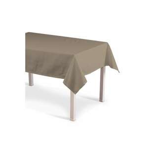 Dekoria Obrus na stôl obdĺžnikový, sivo hnedá, 130 × 180 cm, Cotton Panama, 702-28