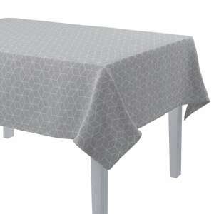 Dekoria Obrus na stôl obdĺžnikový, vzor kocky na sivom podklade, 130 × 280 cm, Sunny, 143-50