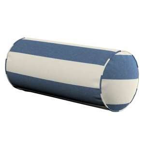 Dekoria Valček jednoduchý, modro - biele pásy, Ø 16 x 40 cm, Quadro, 142-70