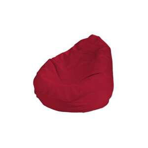Dekoria Sedací vak + výplň, červená - Scarlet red, Ø60 x 105 cm, Cotton Panama, 702-04