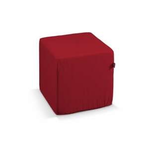 Dekoria Taburetka tvrdá, kocka, červená, 40 x 40 x 40 cm, Etna, 705-60