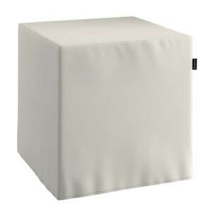 Dekoria Poťah na taburetku,kocka, svetlo sivá, 40 × 40 × 40 cm, Cotton Panama, 702-31