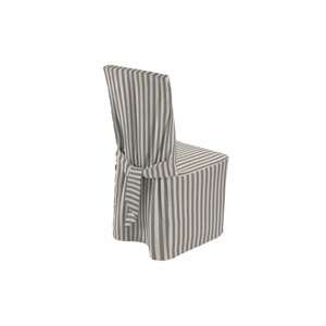 Dekoria Návlek na stoličku, granátovo-biele prúžky, 45 x 94 cm, Quadro, 136-02