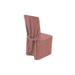 Dekoria Návlek na stoličku, červeno-biele káro, 45 x 94 cm, Quadro, 136-16