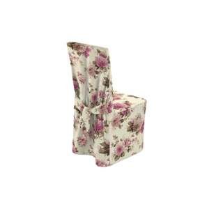 Dekoria Návlek na stoličku, ružovo-béžové ruže na krémovom podklade, 45 x 94 cm, Londres, 141-07