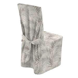 Dekoria Návlek na stoličku, béžové a krémové palmové listy na bielom pozadí , 45 x 94 cm, Gardenia, 142-14