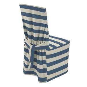 Dekoria Návlek na stoličku, modro - biele pásy, 45 x 94 cm, Quadro, 142-70