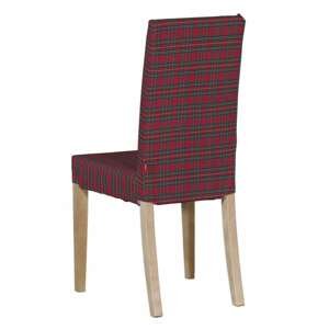 Dekoria Návlek na stoličku Harry (krátky), červeno-zelené káro, návlek na stoličku Harry krátky, Bristol, 126-29