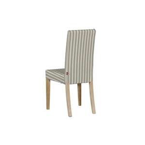 Dekoria Návlek na stoličku Harry (krátky), béžovo-biele prúžky, návlek na stoličku Harry krátky, Quadro, 136-07