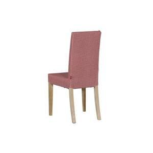 Dekoria Návlek na stoličku Harry (krátky), červeno-biele malé káro, návlek na stoličku Harry krátky, Quadro, 136-15